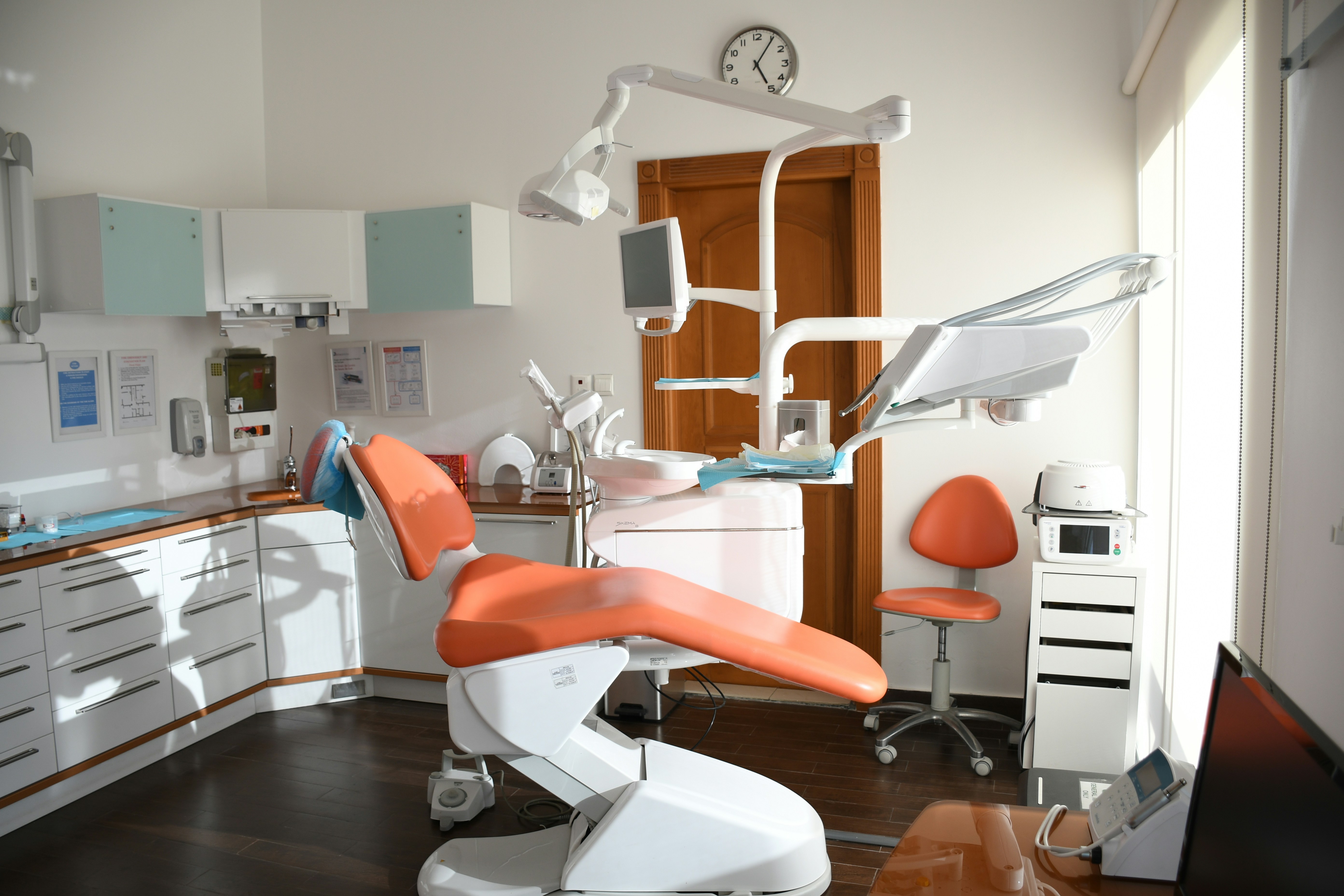 Bright and modern dental treatment room